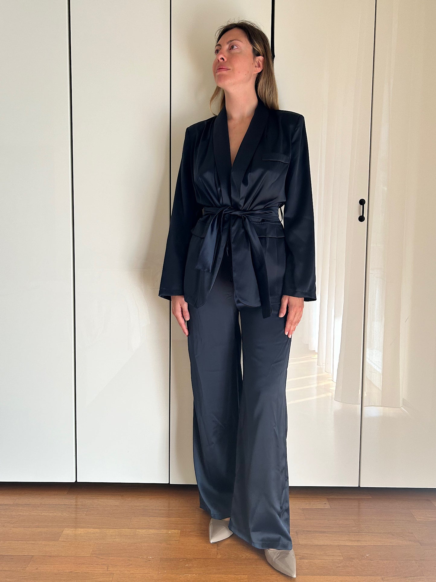 Completo satinato | Giacca e pantalone