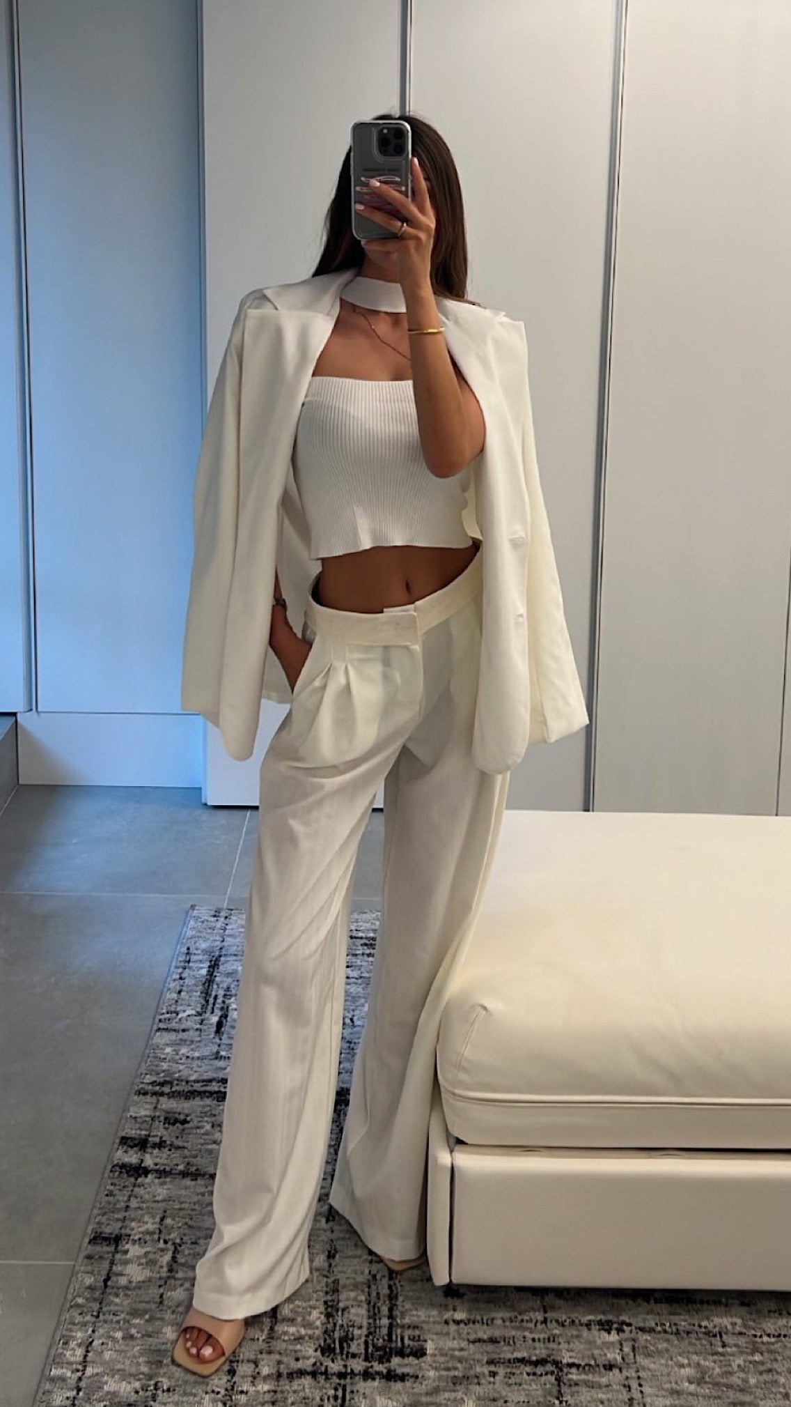 Blazer Bianco monopetto
