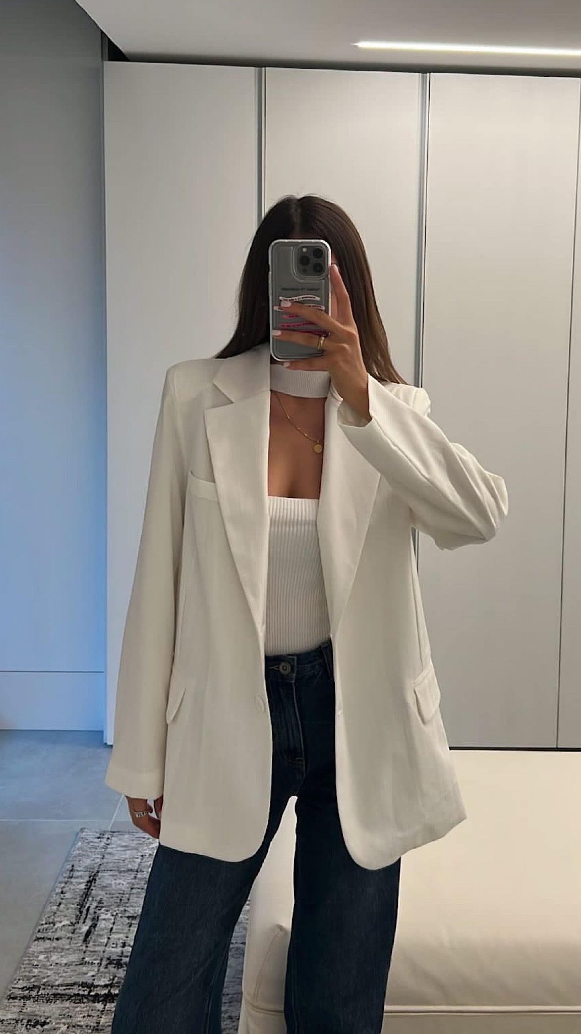 Blazer Bianco monopetto