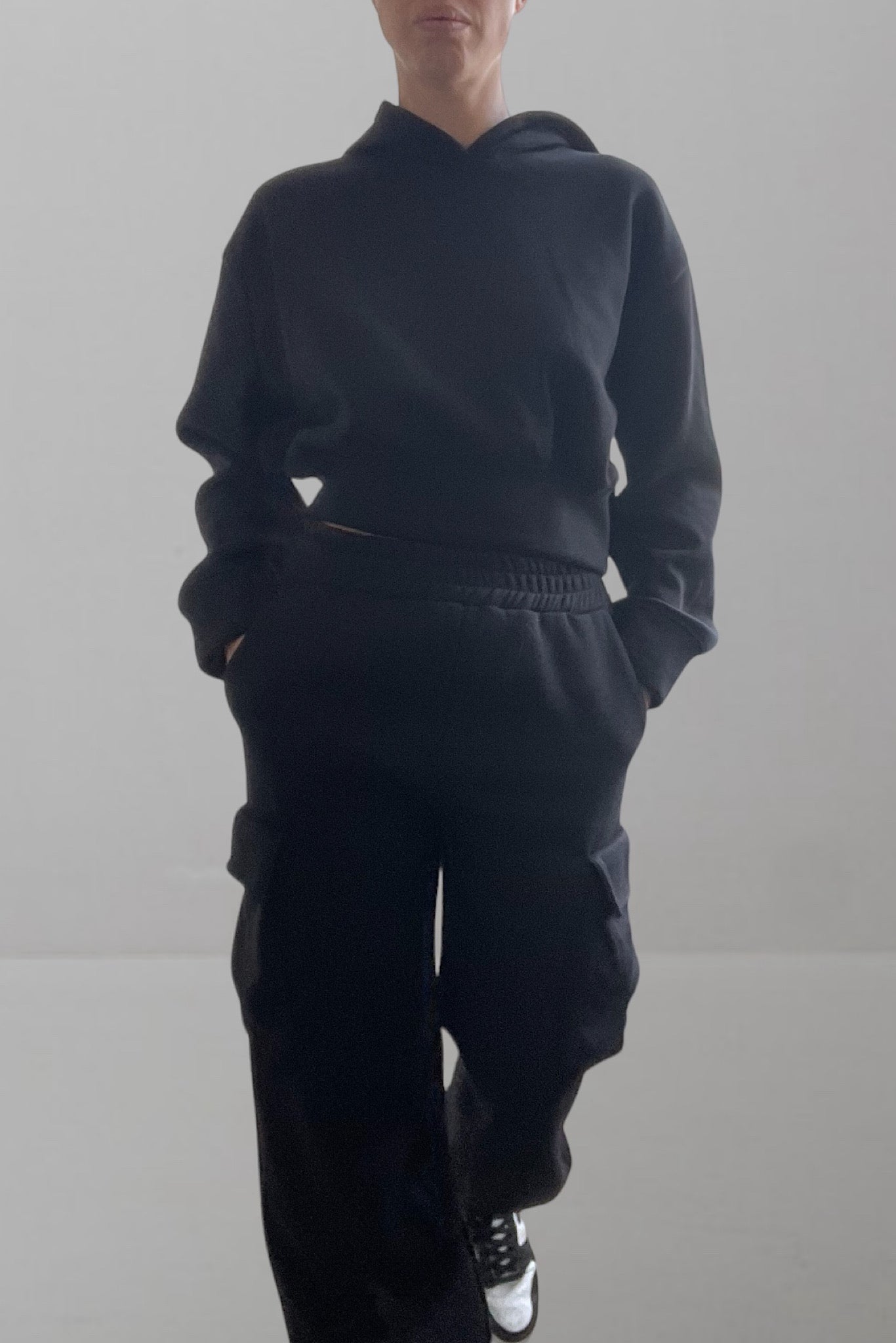 Jogger nero cargo