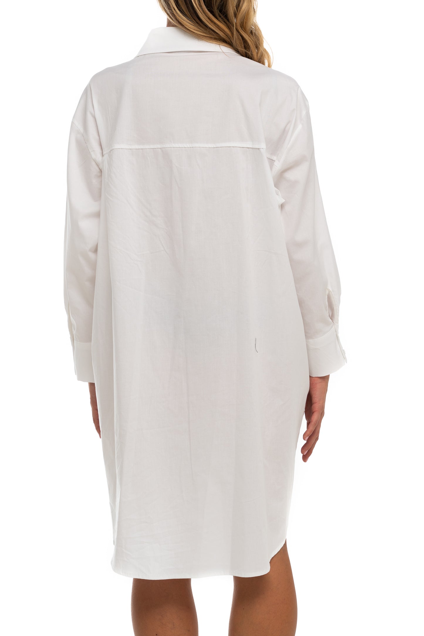 Camicia oversize bianca in cotone