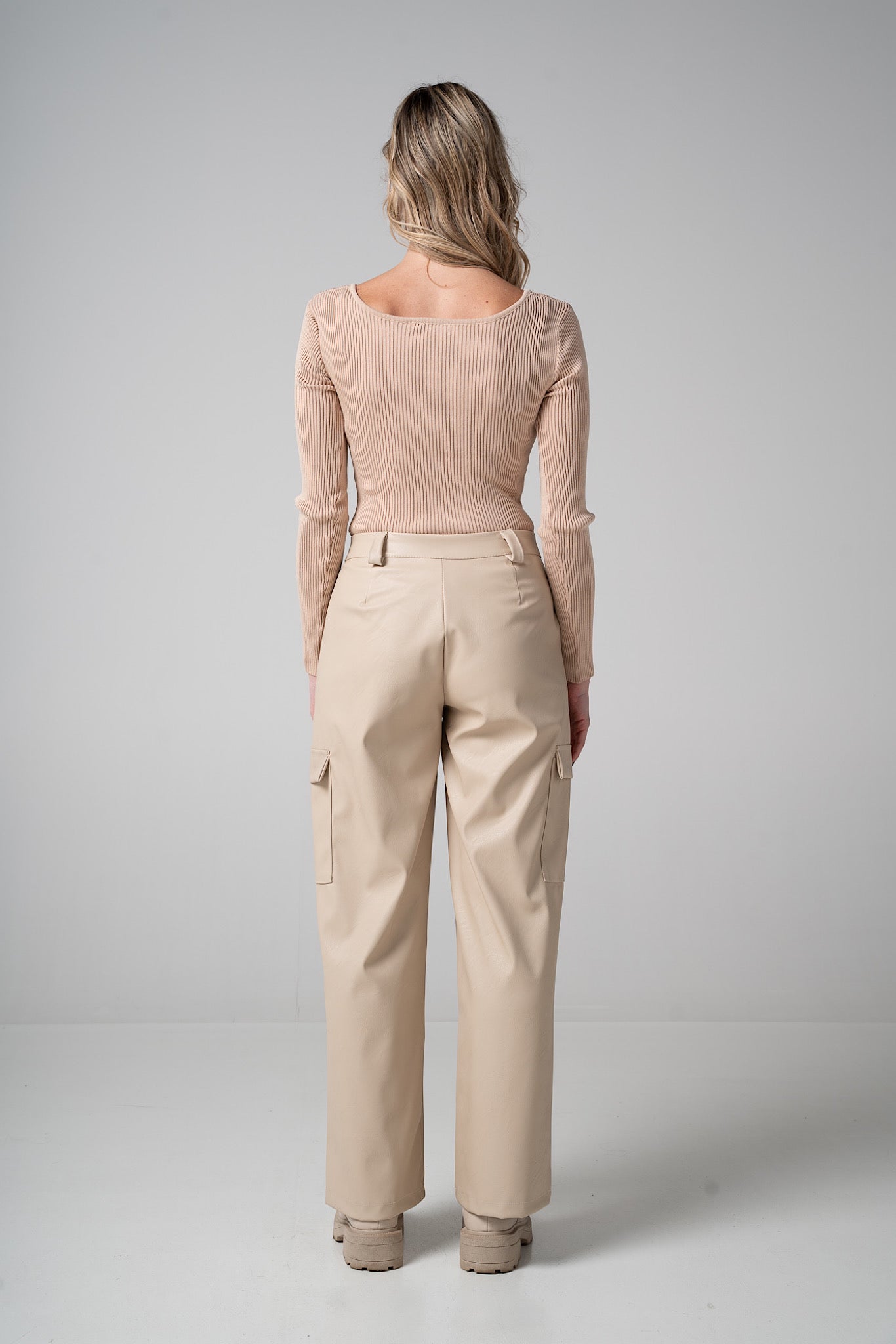 Pantalone Cargo Beige
