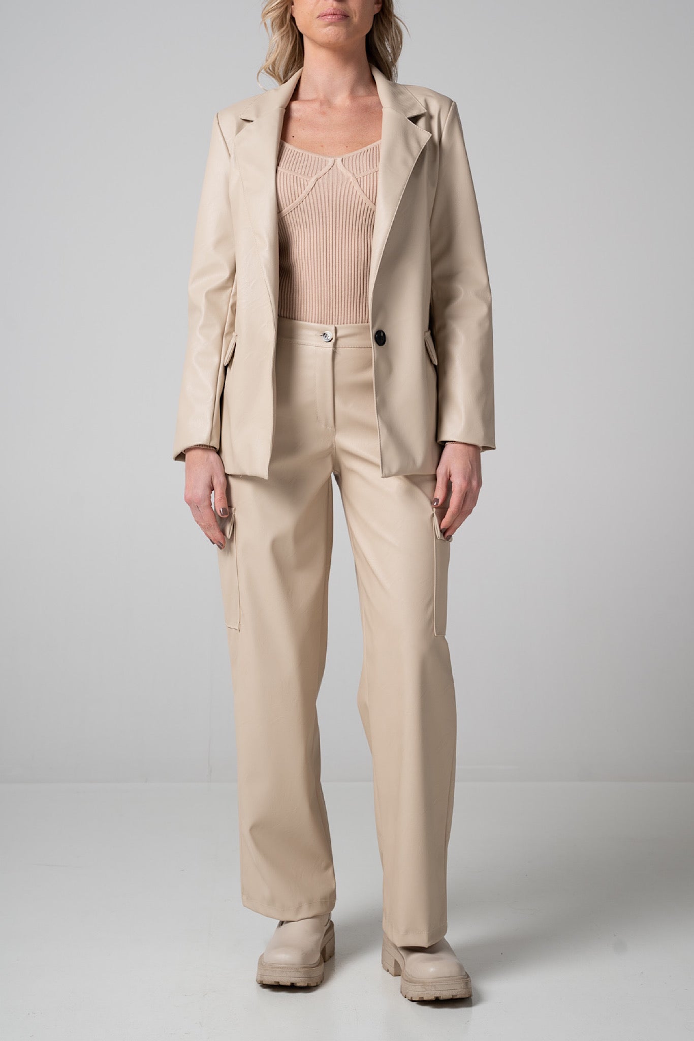 Pantalone Cargo Beige