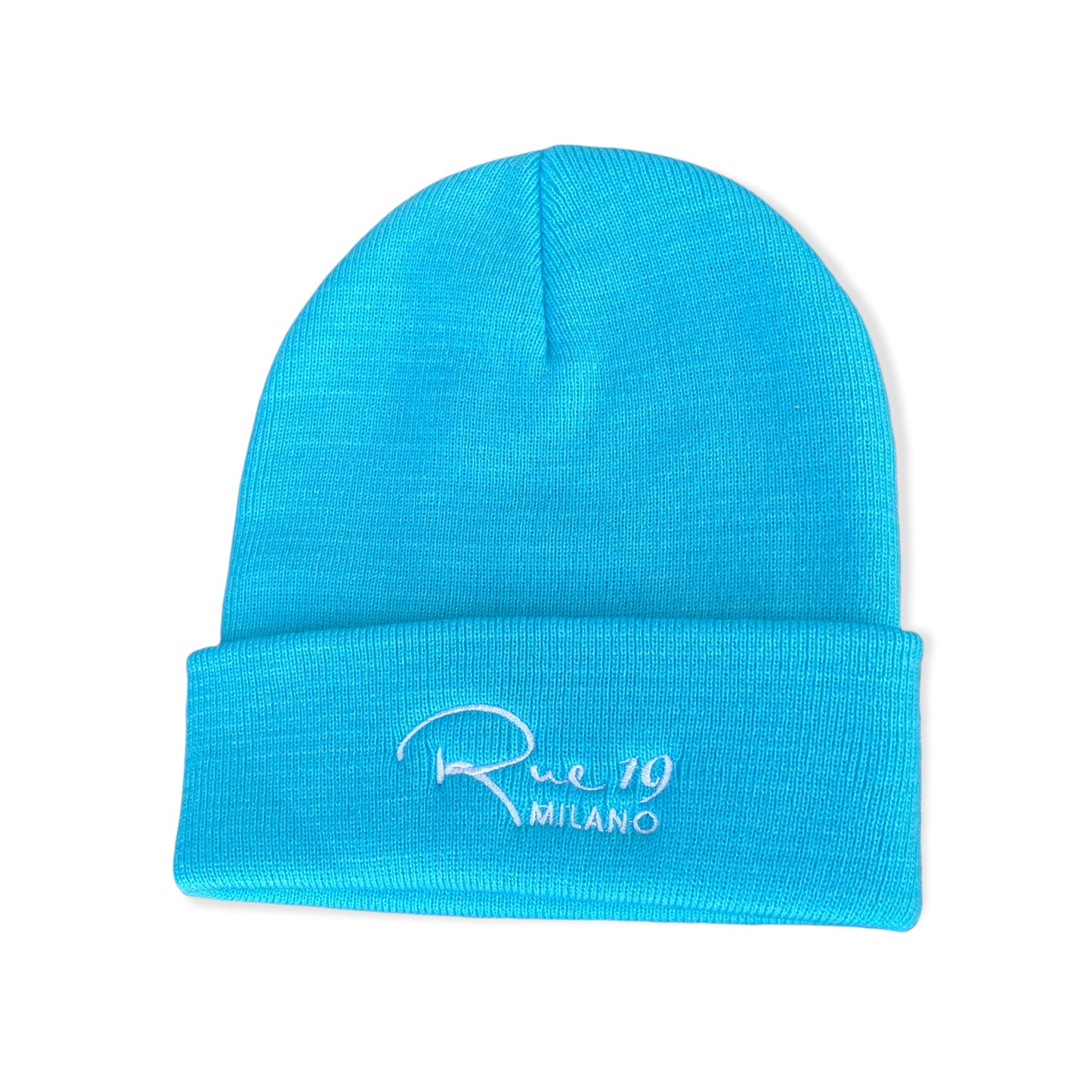 Cappello azzurro con ricamo Rue 19 Milano