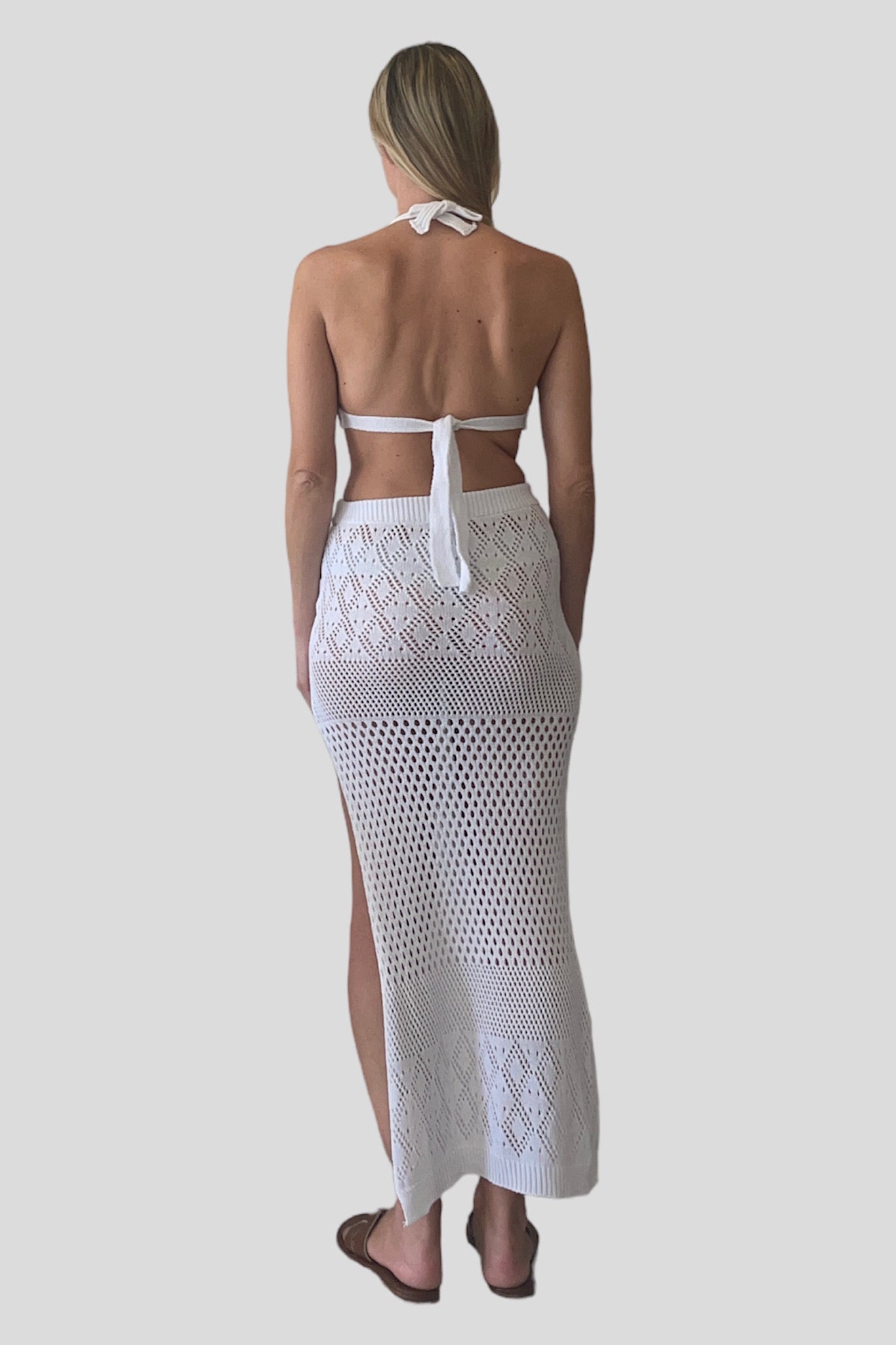 Completo bianco crochet