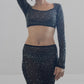 Coordinato Glitter nero