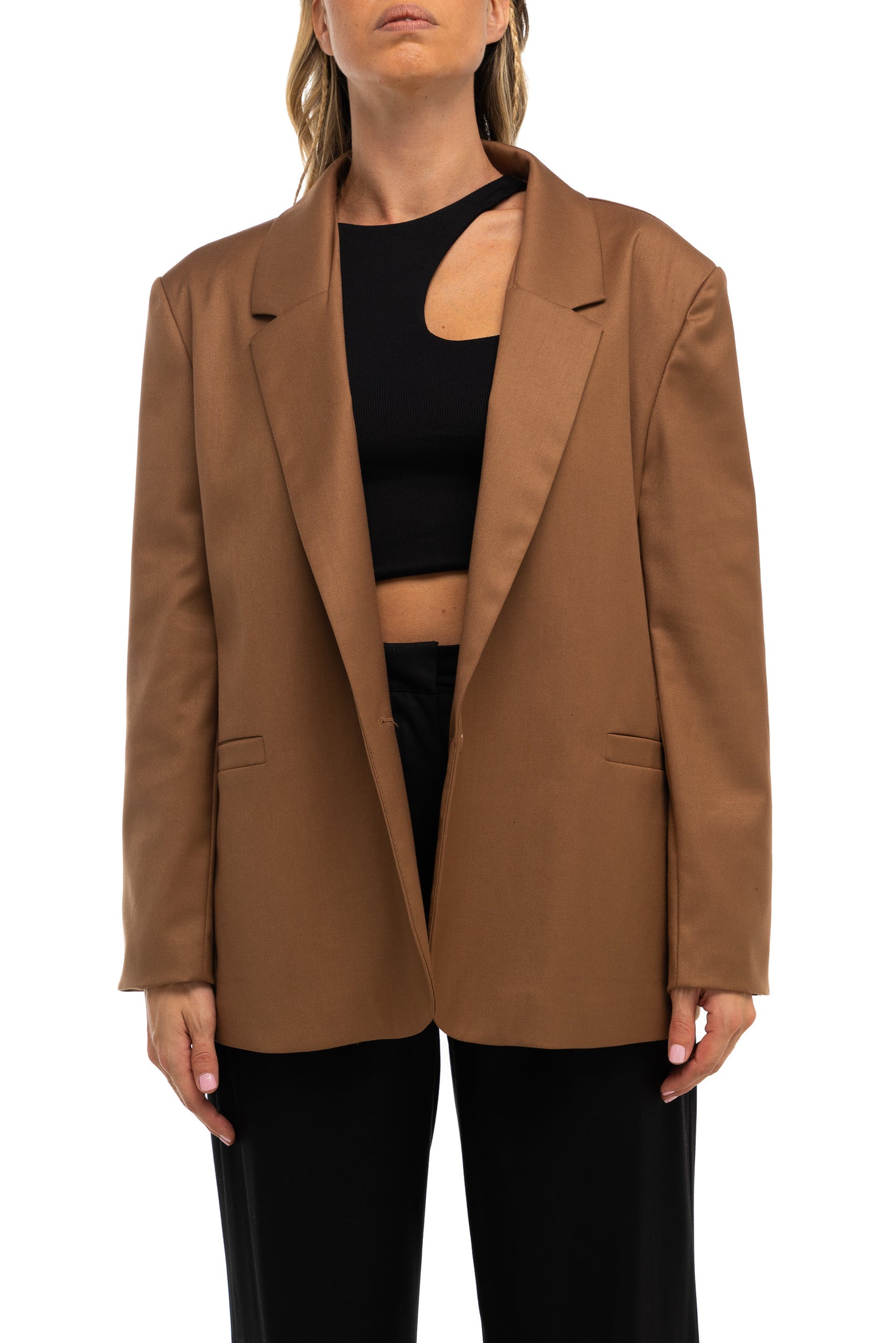 Blazer oversize biscotto