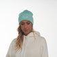 Cappello verde menta con ricamo Rue 19 Milano