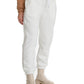 Pantalone Jogger bianco con ricamo Rue 19 Milano