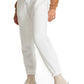 Pantalone Jogger bianco con ricamo Rue 19 Milano