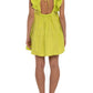Abito in cotone color lime