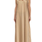 Abito satinato beige