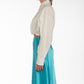 Camicia crop bianca in cotone