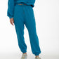 Pantalone Jogger azzurro con ricamo Rue 19 Milano