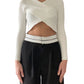 Pantalone nero con cintura sartoriale bianca