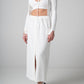 Twin set bianco a costine
