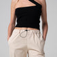 Crop top nero