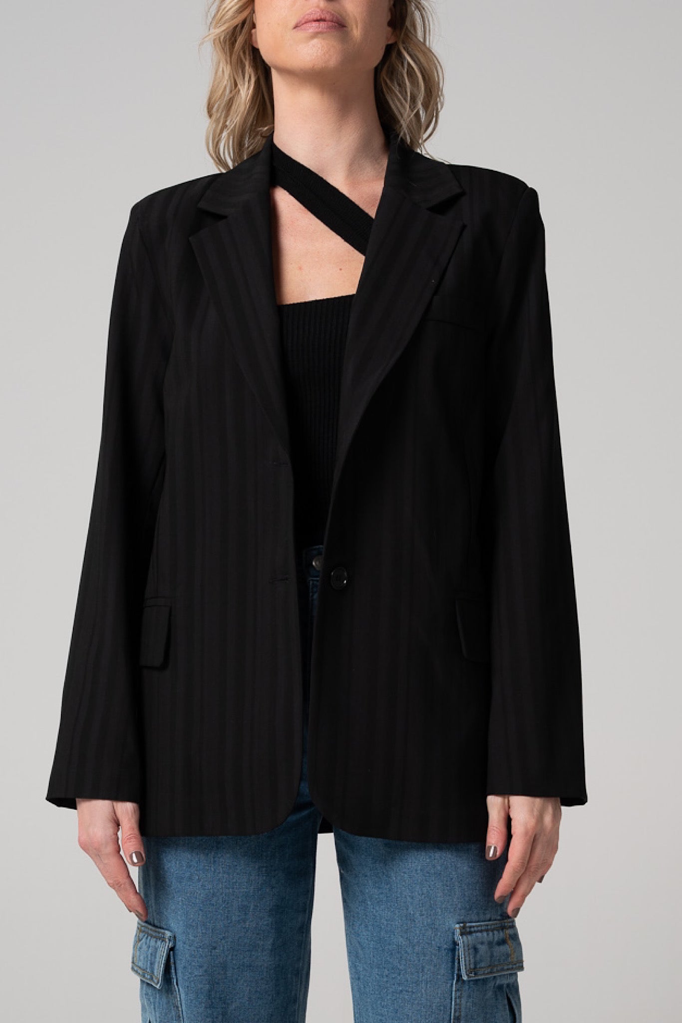 Blazer Nero monopetto