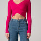 Maglia Crop fucsia