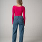 Maglia Crop fucsia