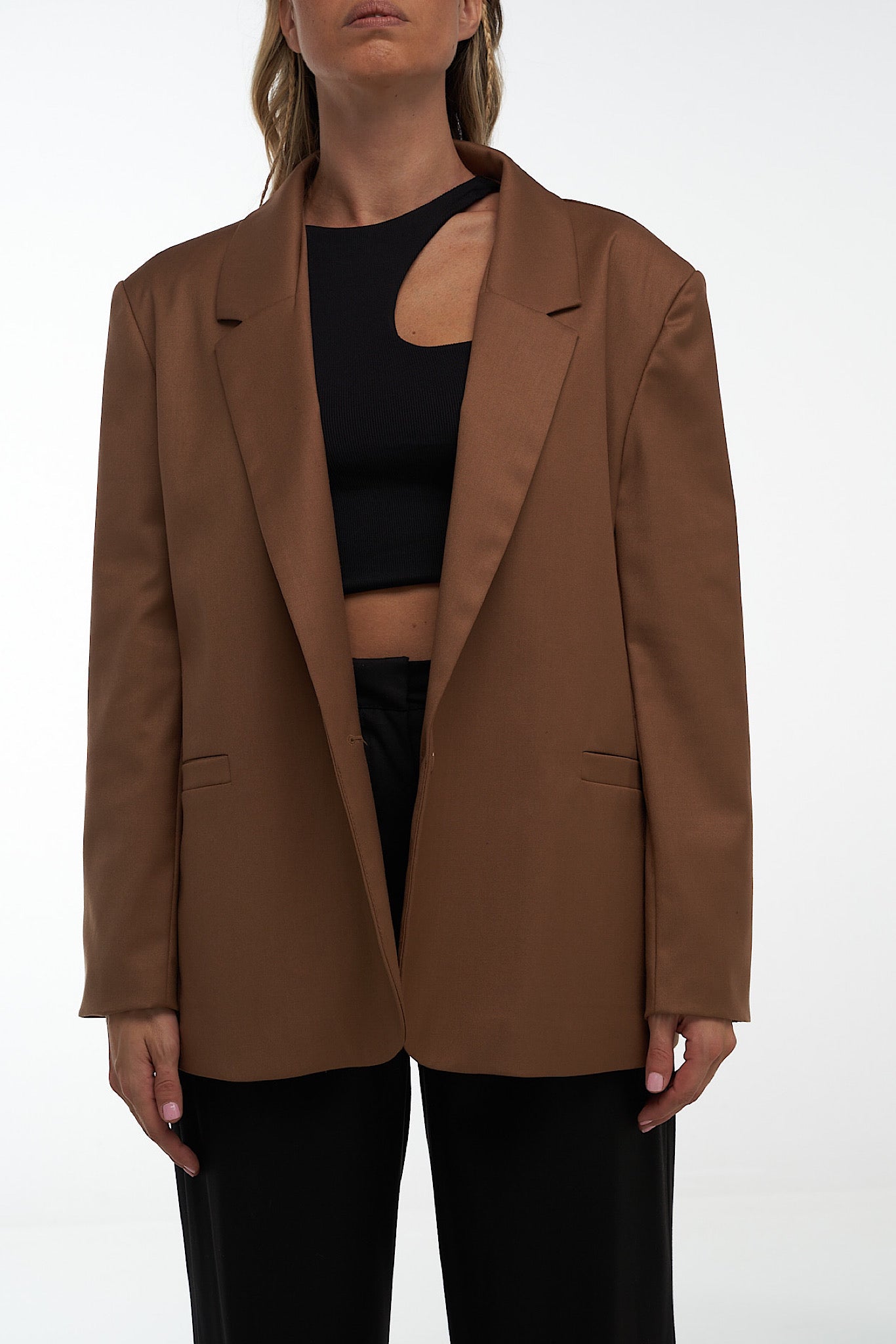 Blazer oversize biscotto