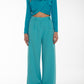 Pantalone wide leg azzurro cielo