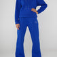 Pantalone jogger blu royal con fondo ampio