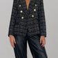 Blazer nero boucle